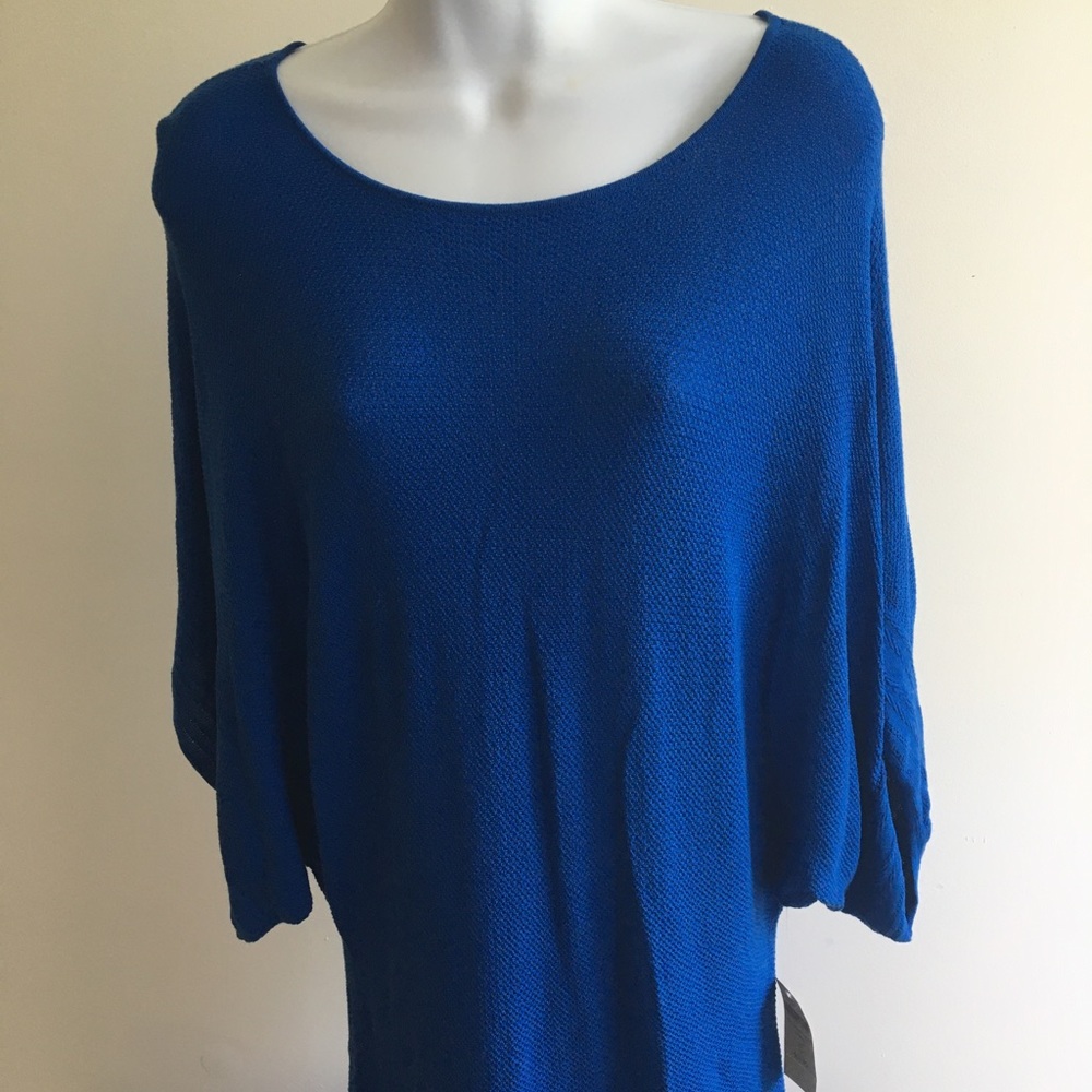 COLDWATER CREEK KIMONO BLUE SWEATER NWT